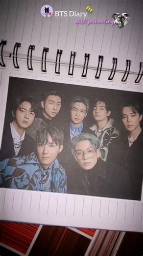 BTS Diary💜, With Journaling💜 #bts #btsarmy #aesthetic #journaling #art #btsshorts #shorts #art #2026