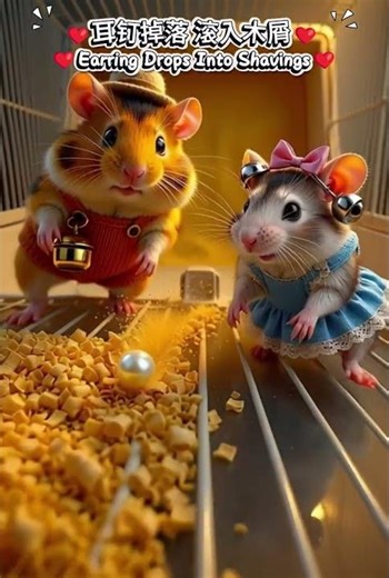 Fat Hamster’s Pearl Whisker Chaos! Sandbox Heist Gone Wrong 🐹#CuteHamsters #Little Hamster