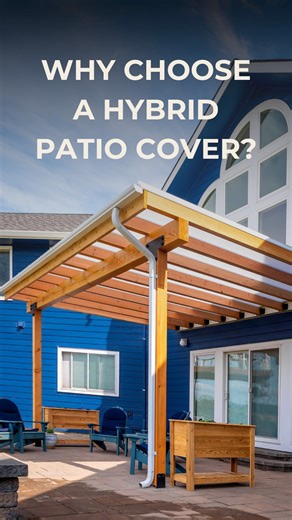 Cascade Fence and Deck 🔷 on Instagram: "With a new patio area, being stuck in the rain was not going to cut it. They went all in this aesthetic because it matched what they wanted their space to feel, warm and welcoming. A space to hang heaters or lights and enjoy late nights with friends."