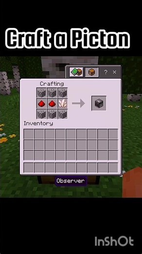 Craft a Observer #minecraft #trending #gaming #shortvideos