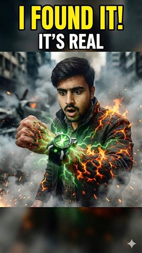 Found Real OMNITRIX 😱 Ben 10 Transformation #Shorts #Ben10 #Omnitrix #RealLifeBen10 #VFX #AIvideo