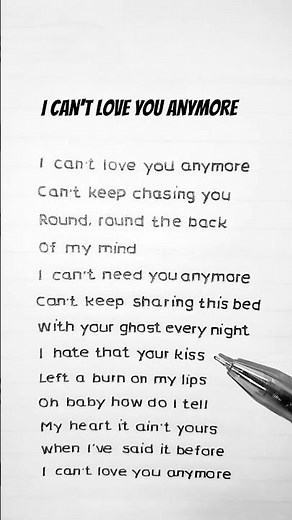 I Can't Love You Anymore - Ella Langley &Morgan Wallen (Lyrics)