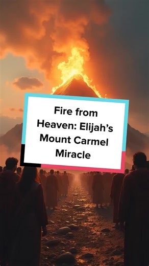 Experience the power showdown on Mount Carmel as Elijah calls down fire from heaven. Witness faith, courage, and the ultimate display of God's supremacy! #BibleStories #Faith #Miracles #Elijah #OldTestament #GodsPower