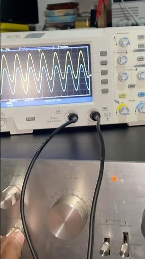 How to check amplifier output with oscilloscope
