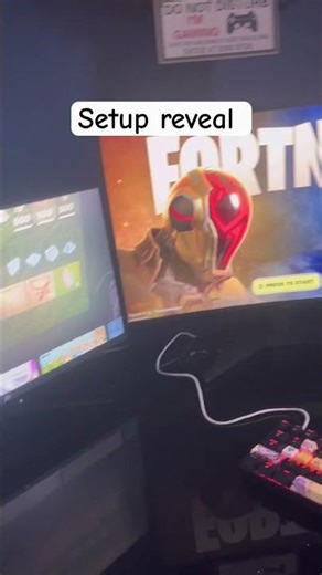 My new gaming setup #fortnite ##gaming