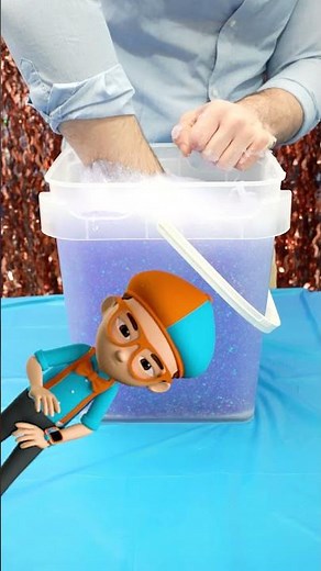Oh non ! Les dinosaures sont coincés dans la gelée ! #blippi #shorts #blippienfrancais