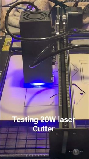 Testing 20 watt laser cutter #diy #lasercutting #laser