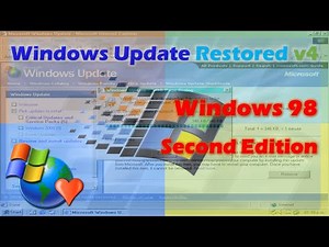 Windows Update Restored v4 on Windows 98 Second Edition