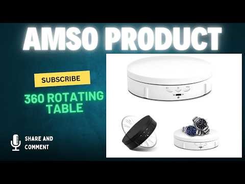 Amso Product Rotating Display Stand 🔄 | 360° Electric Turntable Review & Demo