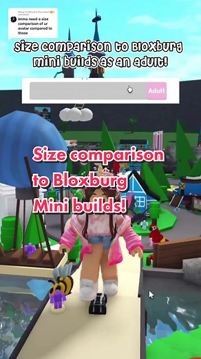 Replying to @Why.Are.You.Here?🤨 Size comparison to Bloxburg mini builds as an adult! #roblox #bloxburgbuilder #miniadoptme #bloxburgminibuilds #Bloxburg #