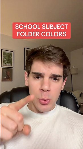 School Subject Folder Colors