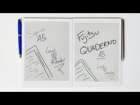 Fujitsu Quaderno A5 vs Supernote A5
