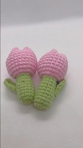 Crochet Tulip Keychain 🌸 Soft & Adorable Spring Craft