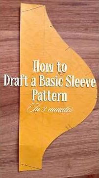 How To Draft a Basic Sleeve Pattern Easily ✂️ | Beginner Friendly Sewing Tutorial