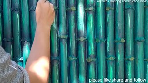 154K views · 1.8K reactions | how to make concrete bamboo design in very easy way | KayeLen's amazing construction ideas Official | Facebook