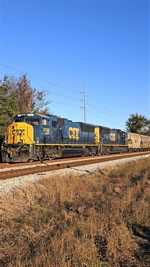 CSX ‘MAC Attack’! B241 Quad SD70MAC Potash Train (4 Units!) | Dade City FL | 12/28/25 #railway #4k