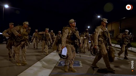 US military video shows Marines arriving in the Los Angeles area amid anti-ICE protests https://reut.rs/4l51nKN | Reuters