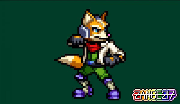 Fox McCloud! Leader of the legendary Star Fox team!This is an edit of the Smash Crusade sprite, styling him to match his classic design. Custom color mapping and recolors included as well.#StarFox #SuperSmashBros #pixelart #sprites