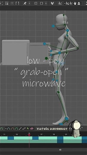 Low-poly Animator for Game Development #digitalart #animator #gamedev #animation #lowpoly