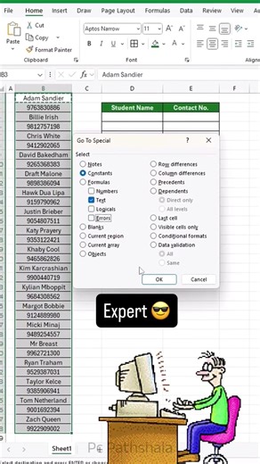 amazing copy pate trick in excel #pcpathshala#exceltrick