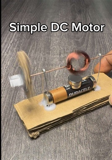 Simple DC motor experiment: easy DIY motor setup