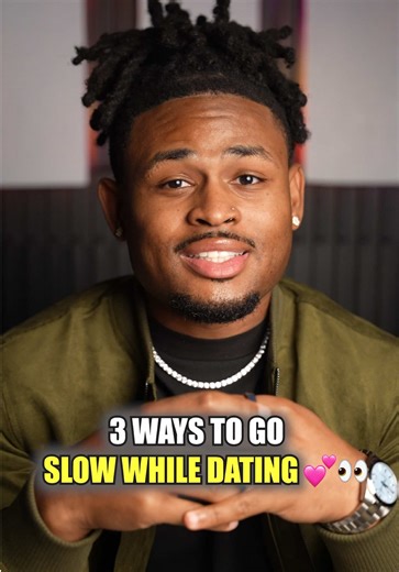 you can’t build anything intentional when you rush things‼️so many people be thinking they in love within the first week, but ima be real…that’s not real love. real love and real connection takes time to build, so here’s exactly how you can go slow while dating to do just that ⭐️