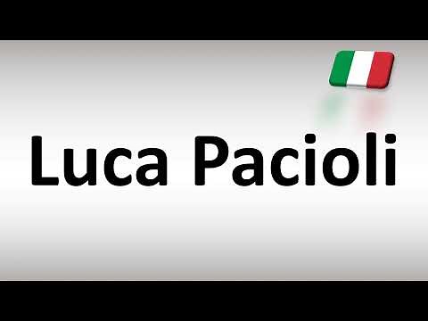 How to Pronounce Luca Pacioli (Italian)