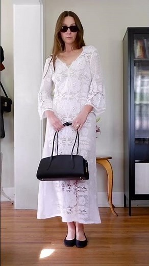 How to style a white lace maxi dress 🤍 #shorts #styling #fashion