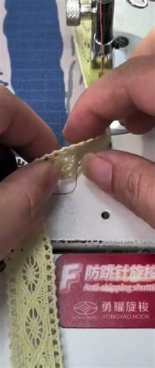 Sew ribbons on the edges of the fabric using the correct technique