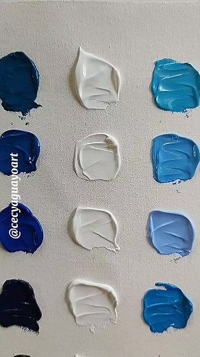 Combinaciones Creativas de Azul y Blanco para Pintura