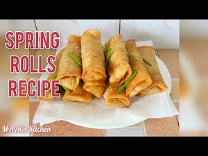 Spring Rolls Recipe|Spring Rolls Filling|How To Wrap Spring Rolls