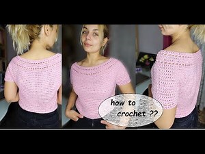 Εύκολο καλοκαιρινό μπλουζάκι με βελονάκι Εύκολη πλέξη για όλα τα μεγέθη #FreeCrochetPattern top