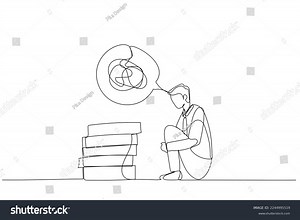 Cartoon Businessman State Depression Confused Concept Stock Vector (Royalty Free) 2244995519 | Shutterstock