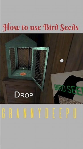 How to use bird seed in granny #shortvideo #granny #escape #gaming