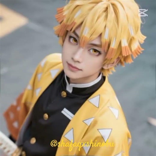 demon slayer zenitsu ⚡ cosplay edit