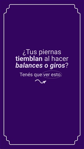 Danza Clásica / Ballet on Instagram: "¿Te tiemblan las piernas cuando hacés balances o giros? No es falta de talento. Es falta de fuerza, control y estabilidad. Por eso hoy te dejo algunos ejercicios clave para mejorar tus balances y giros ✨ Guardalos y probalos en tu entrenamiento 💪🩰"