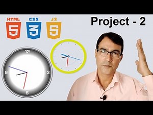 How to create Analog Clock using HTML, CSS and JavaScript | JavaScript project