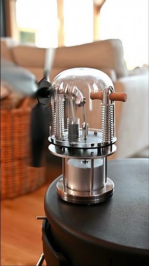 🔥See Inside the Engine! | Glasshopper Stove Fan in a Stunning Oak Frame Home