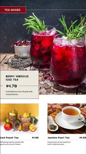 Editable Cafe & Grill Menu Template – Tea, Coffee, BBQ, Beverages – Canva Restaurant Menu – A4 US