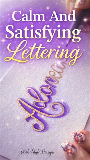 This relaxing lettering process is so satisfying to watch