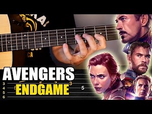 AVENGERS ENDGAME Theme Song on Acoustic Guitar | Tabs Lesson & Tutorial TCDG