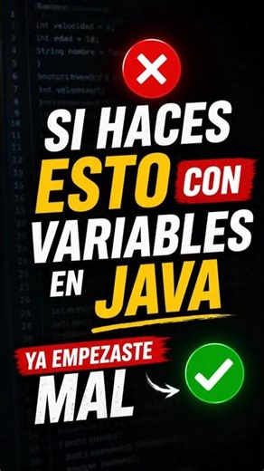 👉 El error #1 al crear variables en Java en 2026❌ (te afecta)