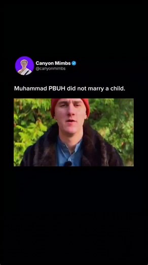 Canyon | Proving Muhammad PBUH wasn't married to a child I recently posted a new video, where I turned my childhood bedroom into a mosque!... | Instagram