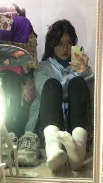 Slowly Removing Her Sparkly Party Tights