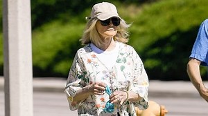 Belinda Montgomery enjoys a walk with her hubby Jeff Stillman