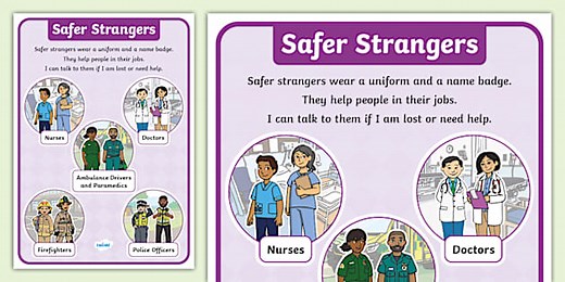 Safer Strangers Display Poster