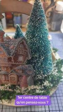 1er centre de table fait main en mixed media #stamperia