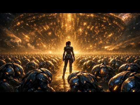 Siebzehntausend Alien-Krieger knien vor einer einfachen Frau - Science-Fiction