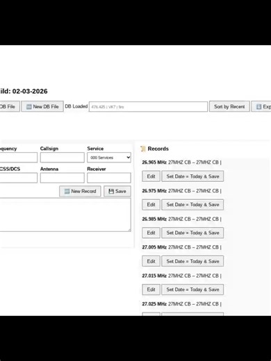 RadioFreakDB - Build 02/03/2026 #RadioScanning #AmateurRadio #Programming #Coding