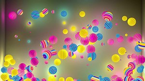 Download Exploding Technicolor Bouncy Balls in 3D for free